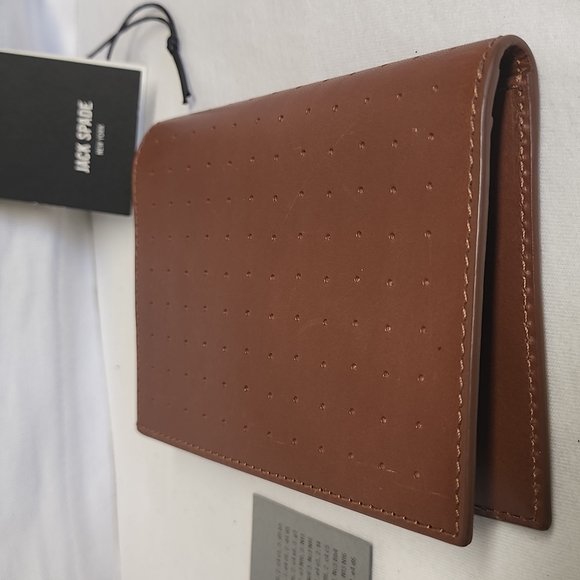 JACK SPADE PASSPORT WALLET W6RU0272 610 LEATHER TABACO 226 - Picture 7 of 15